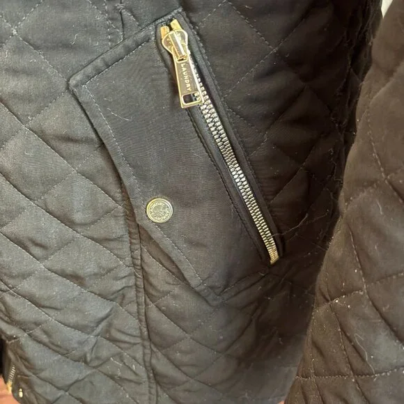 Laundry by Shelli Segal Black Quilted Hooded Women's Coat XL - Picture 8 of 10